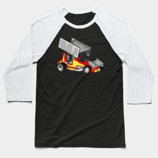 Sprint Car Racing Baseball T-Shirt